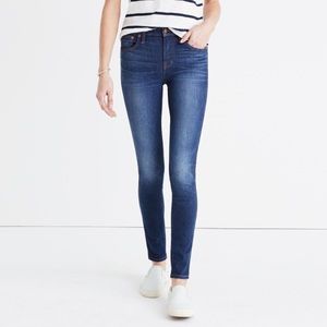 Madewell Tall 9" High Rise Jeans in Polly Wash